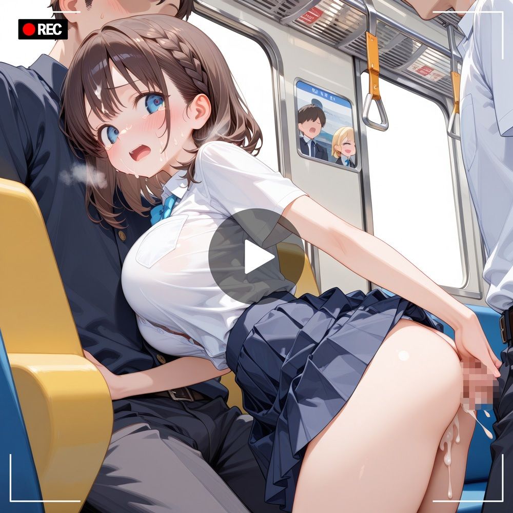 月曜〇のたわわアイちゃんと痴●電車(CG+動画) 画像5
