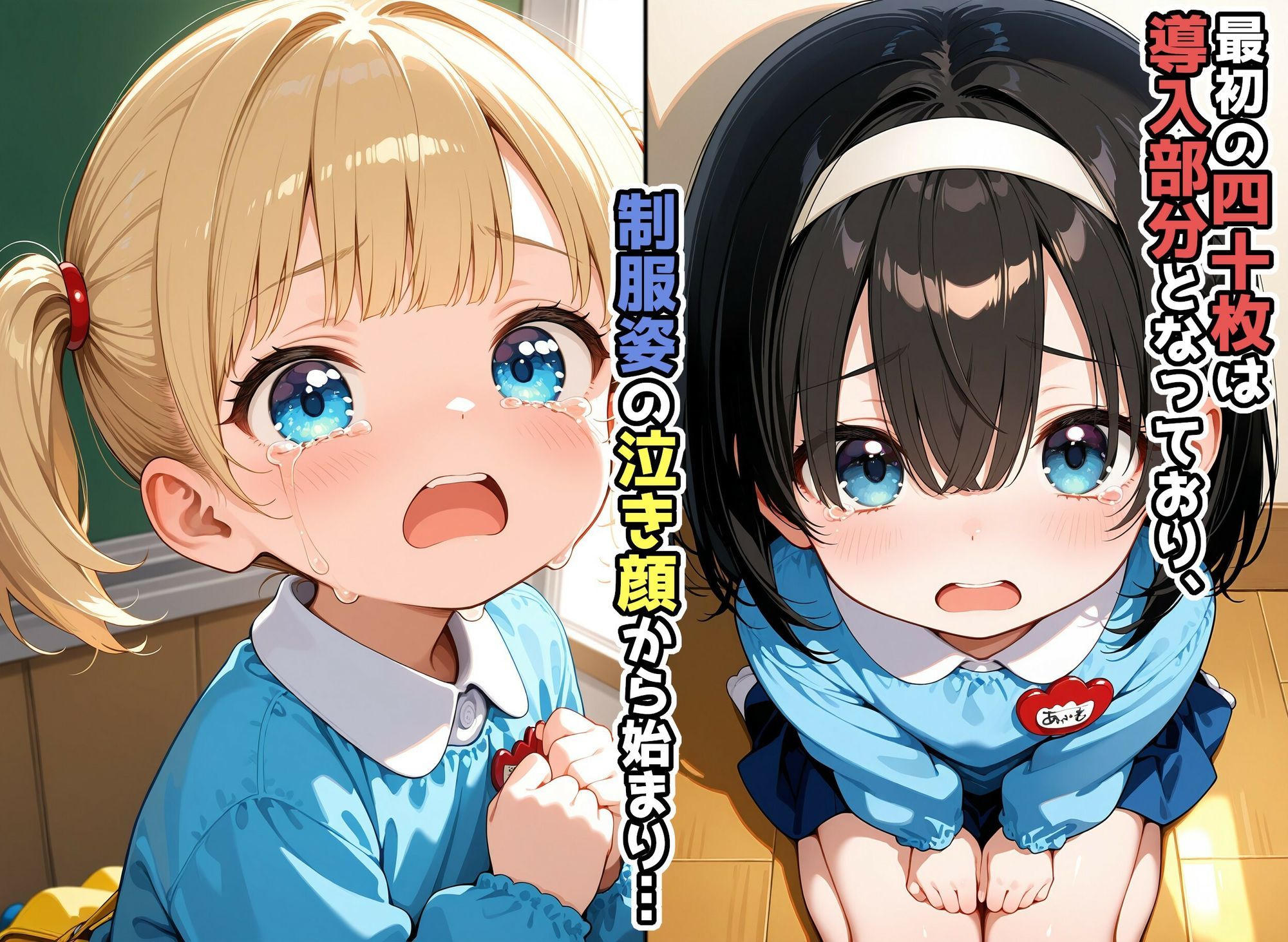 絶望に染まる表情…前も後ろも中出しされるひよこ組の少女たち！