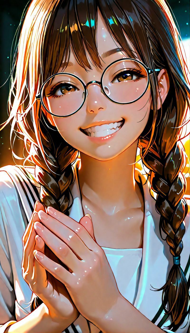 サンプル画像2:眼鏡っ子はオタクでえっち。(まぐわい工房) [d_654764]