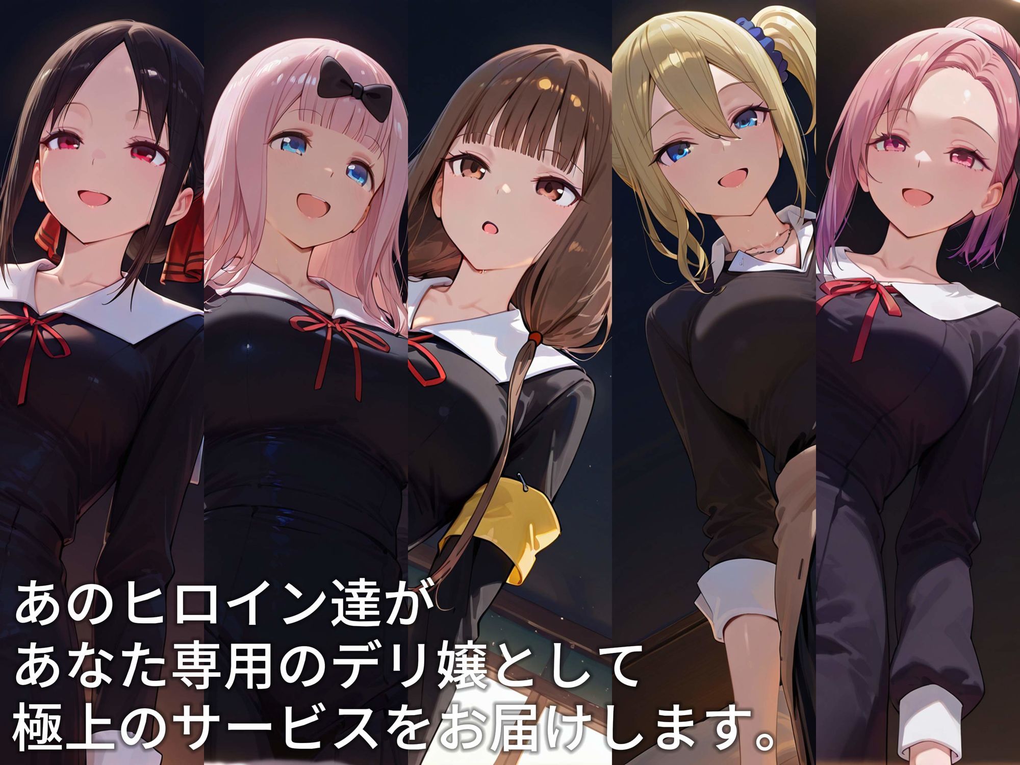 サンプル画像1:デリヘルヒロイン -か〇や様は告ら〇たい編-(SSS) [d_654791]