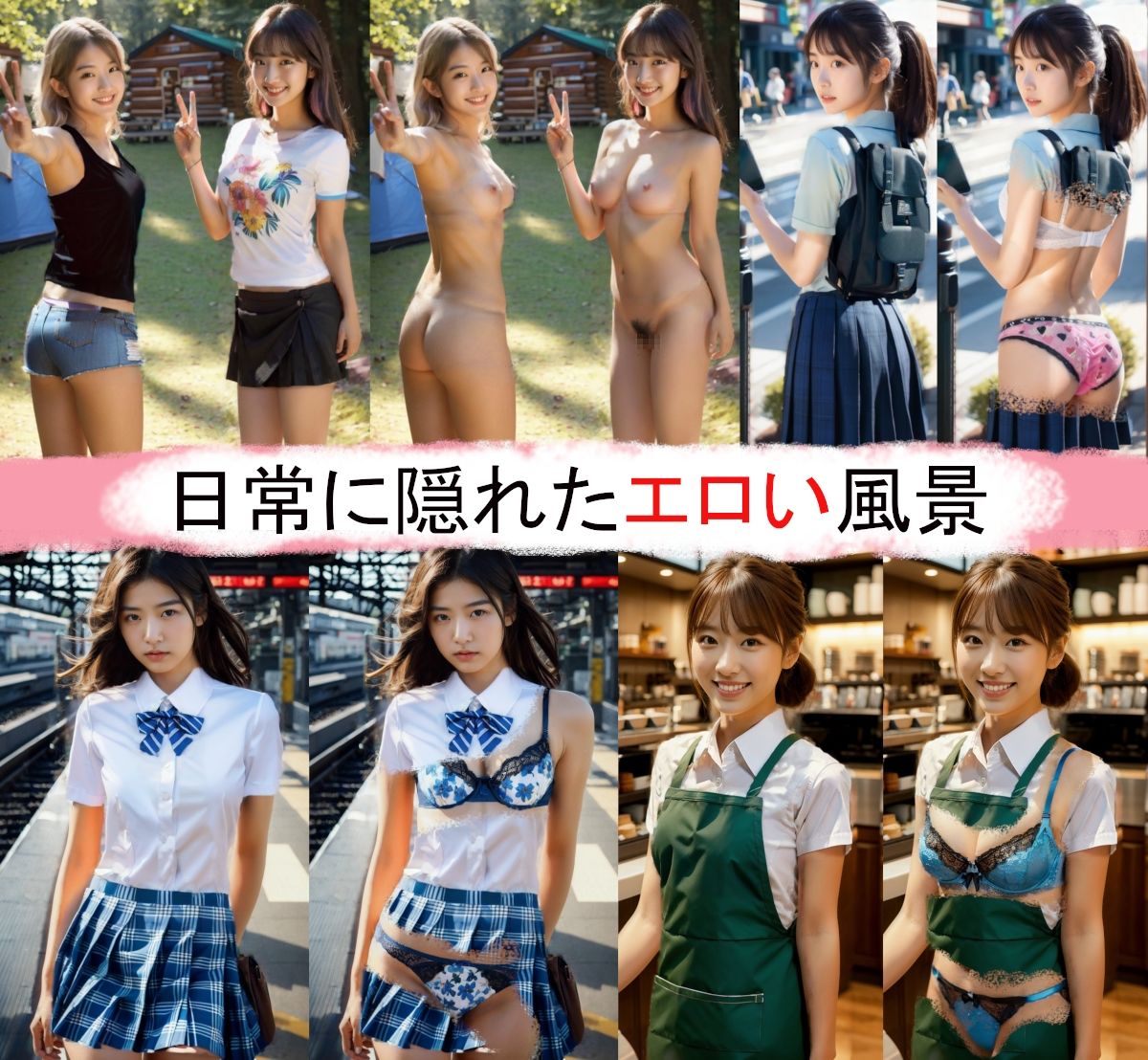 サンプル画像1:日常に隠れたエロい風景(妄想を膨らませるAI) [d_654827]