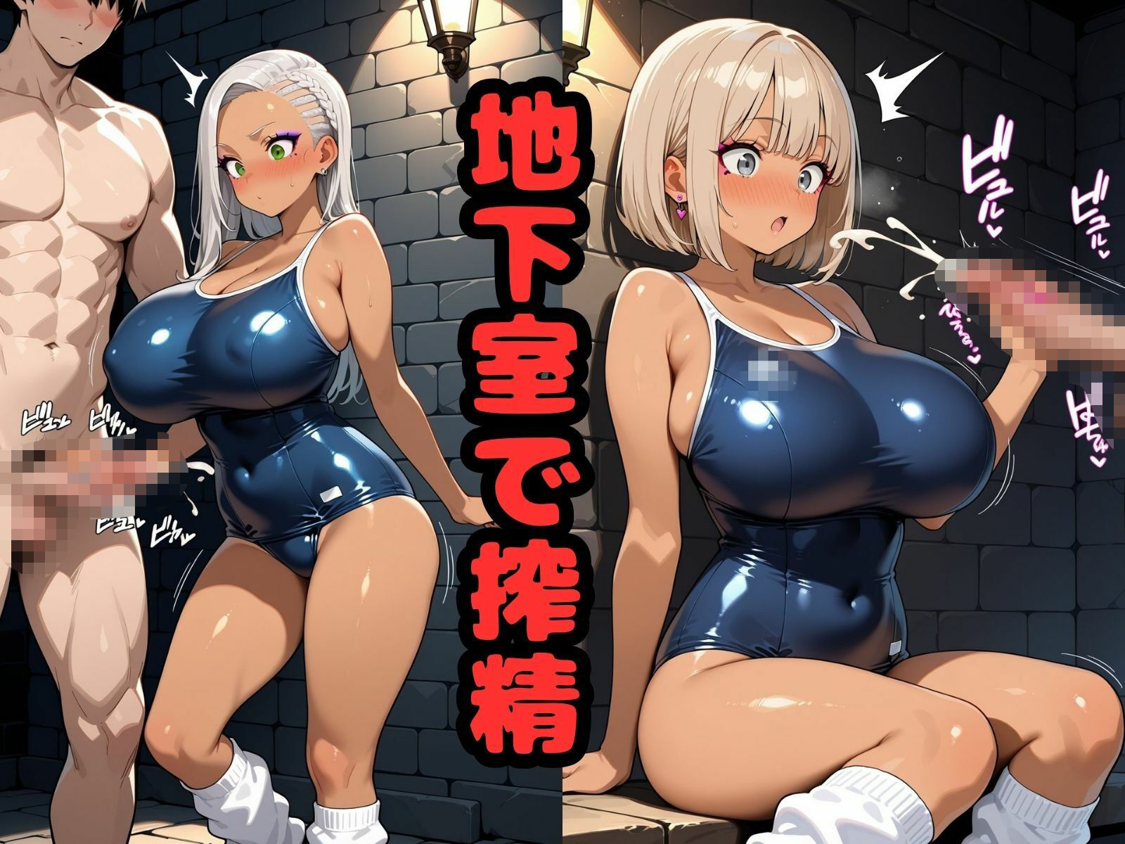 サンプル画像6:ギャルシコ学園搾精倶楽部〜スク水ギャルがチ〇コシコシコして搾精してくれる〜(JKギャル出版) [d_654835]