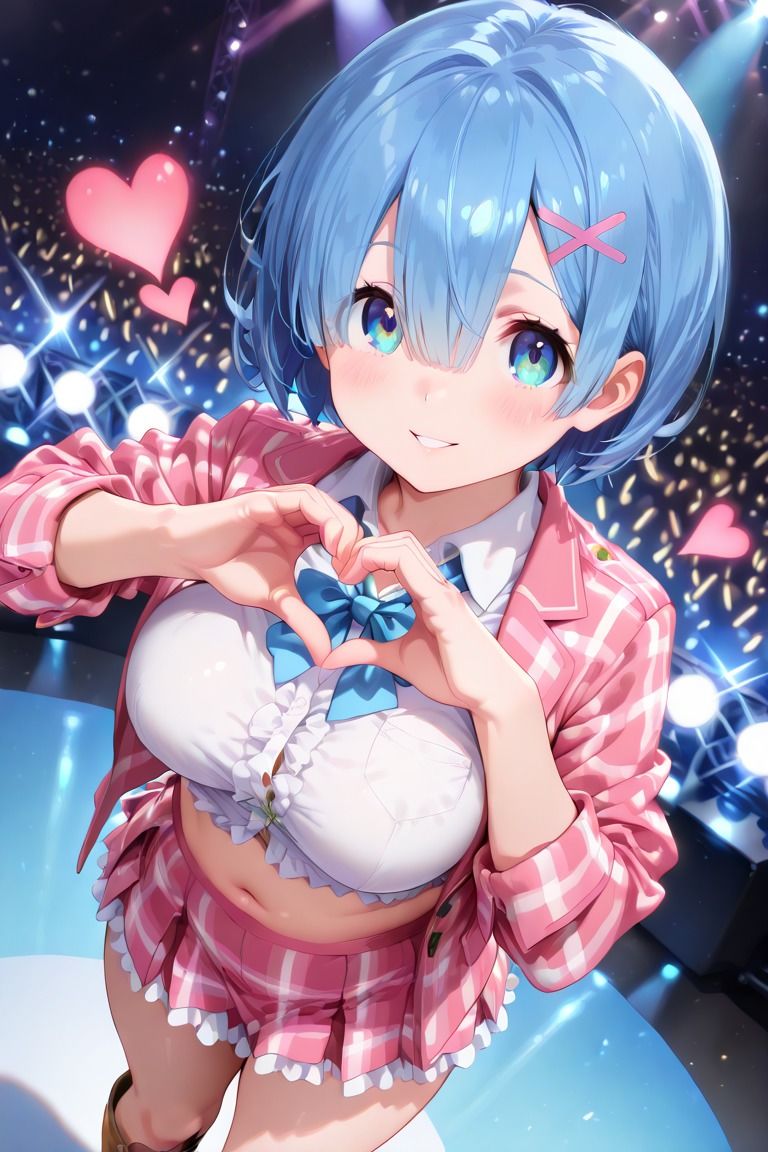 サンプル画像3:A〇B風メイドアイドルれ〇りんのかわいいポーズイラスト集(こうかふぇ) [d_654877]