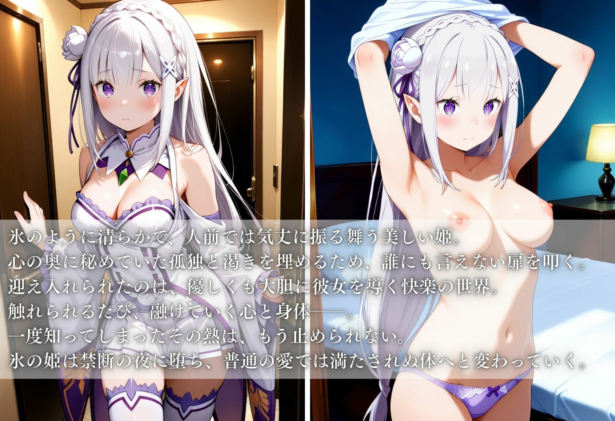 サンプル画像1:氷の姫、溶かされた禁断の夜(ちゅるんこ堂) [d_654889]