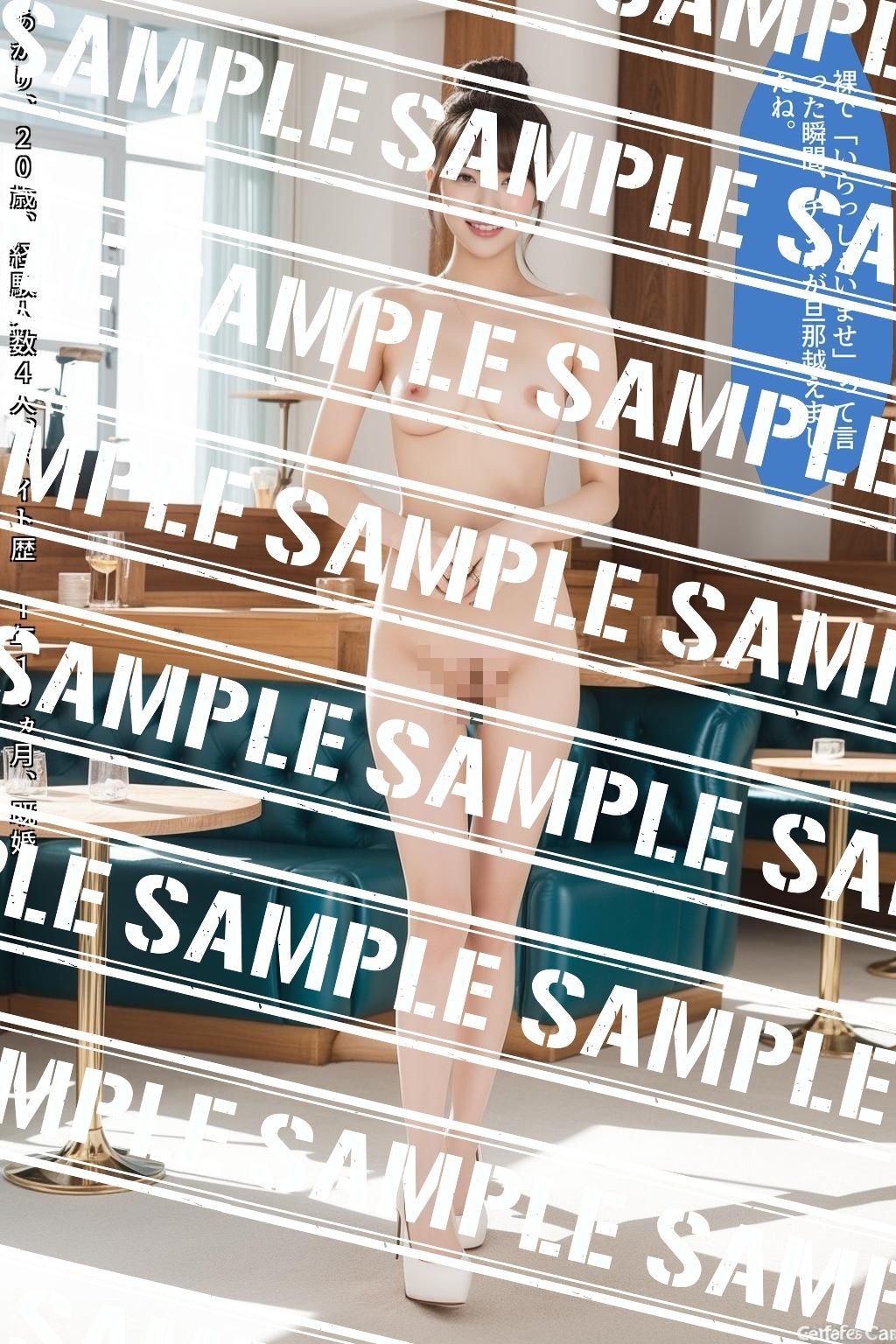 全裸カフェ店員の笑顔接客〜観察専用オナネタ〜 画像5