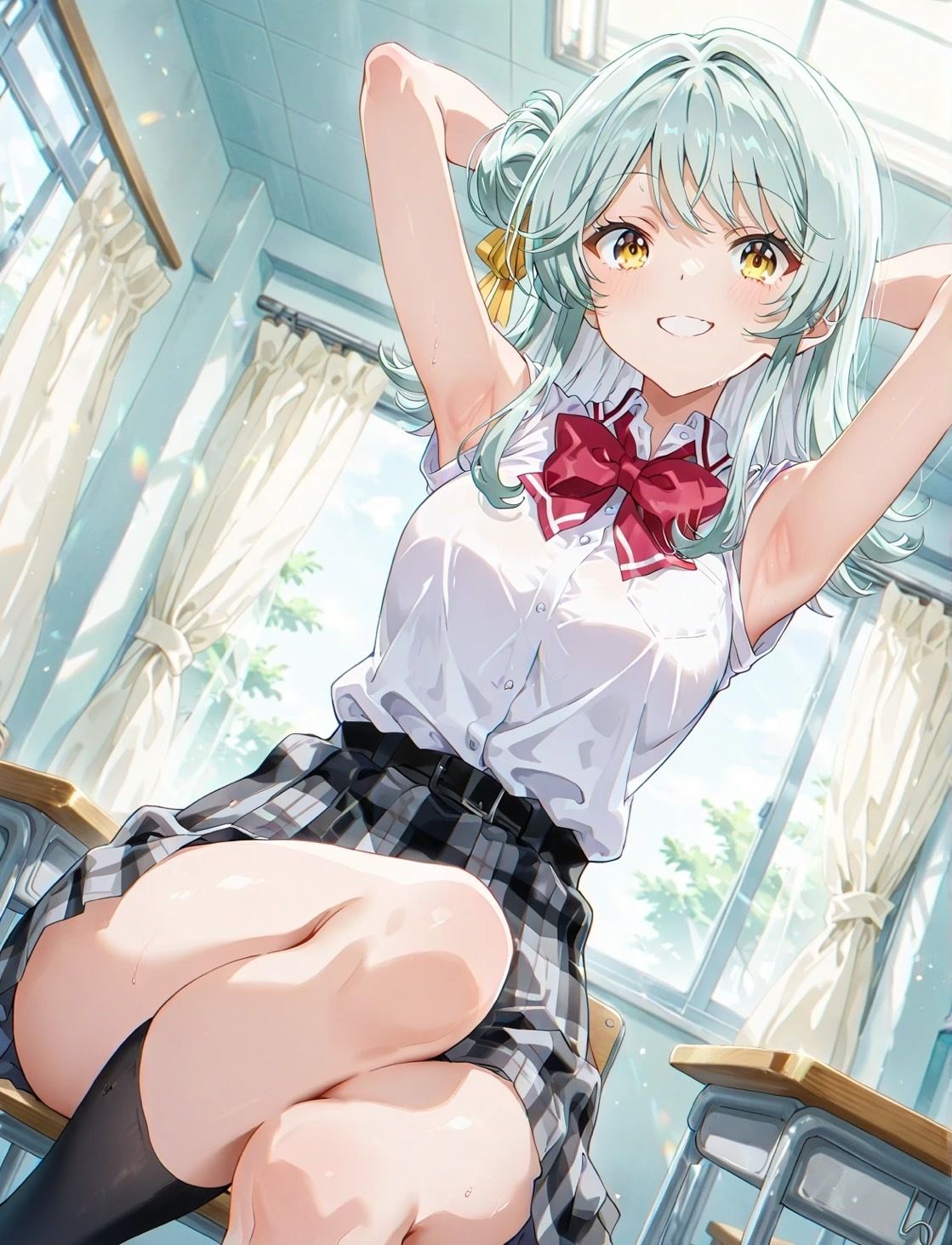 サンプル画像6:「わたしが恋人なんて無理無理（ベッドの上では無理じゃなかった！？）」(堕ちろJK！制作委員会) [d_655020]