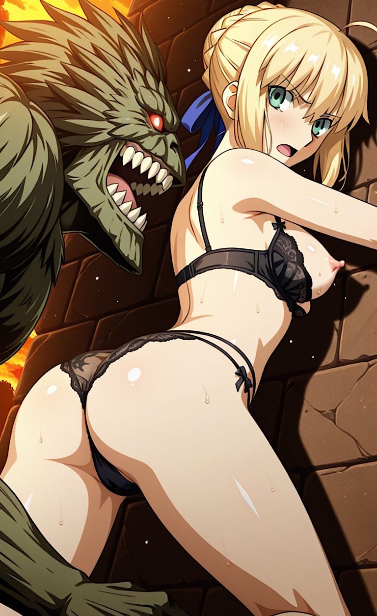 サンプル画像3:【Fateエロ！】セイ◯ー  盗撮魔法で監視される！(紺のソックス) [d_655067]