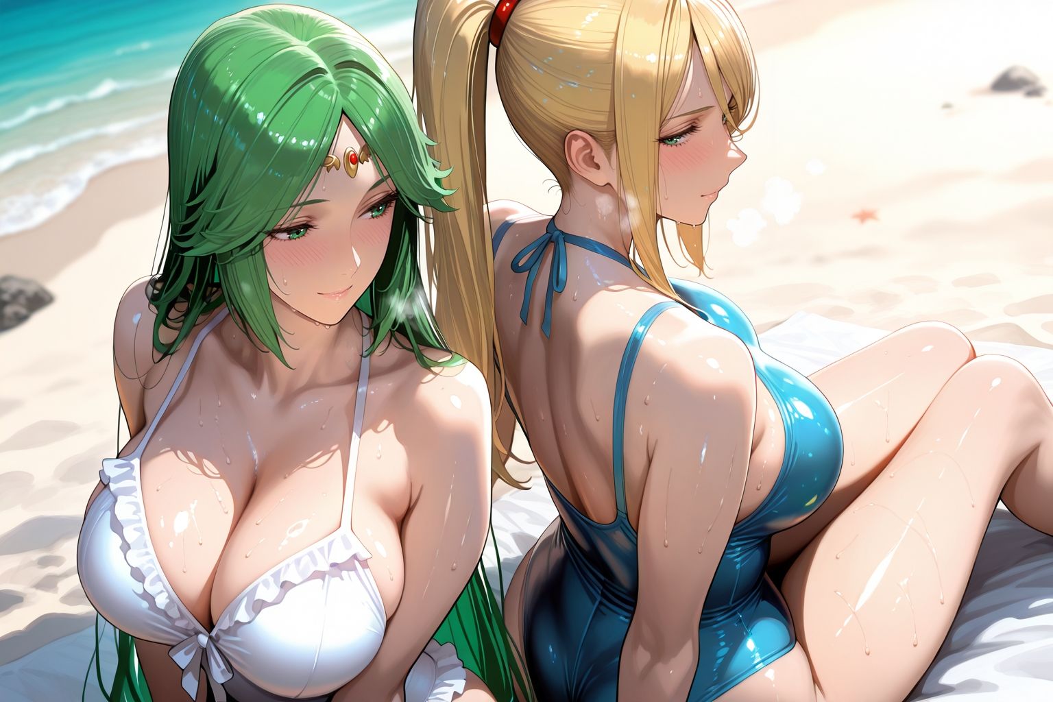 サンプル画像1:サ○ス＆パ○テナinビーチ(alchy’s house) [d_655109]