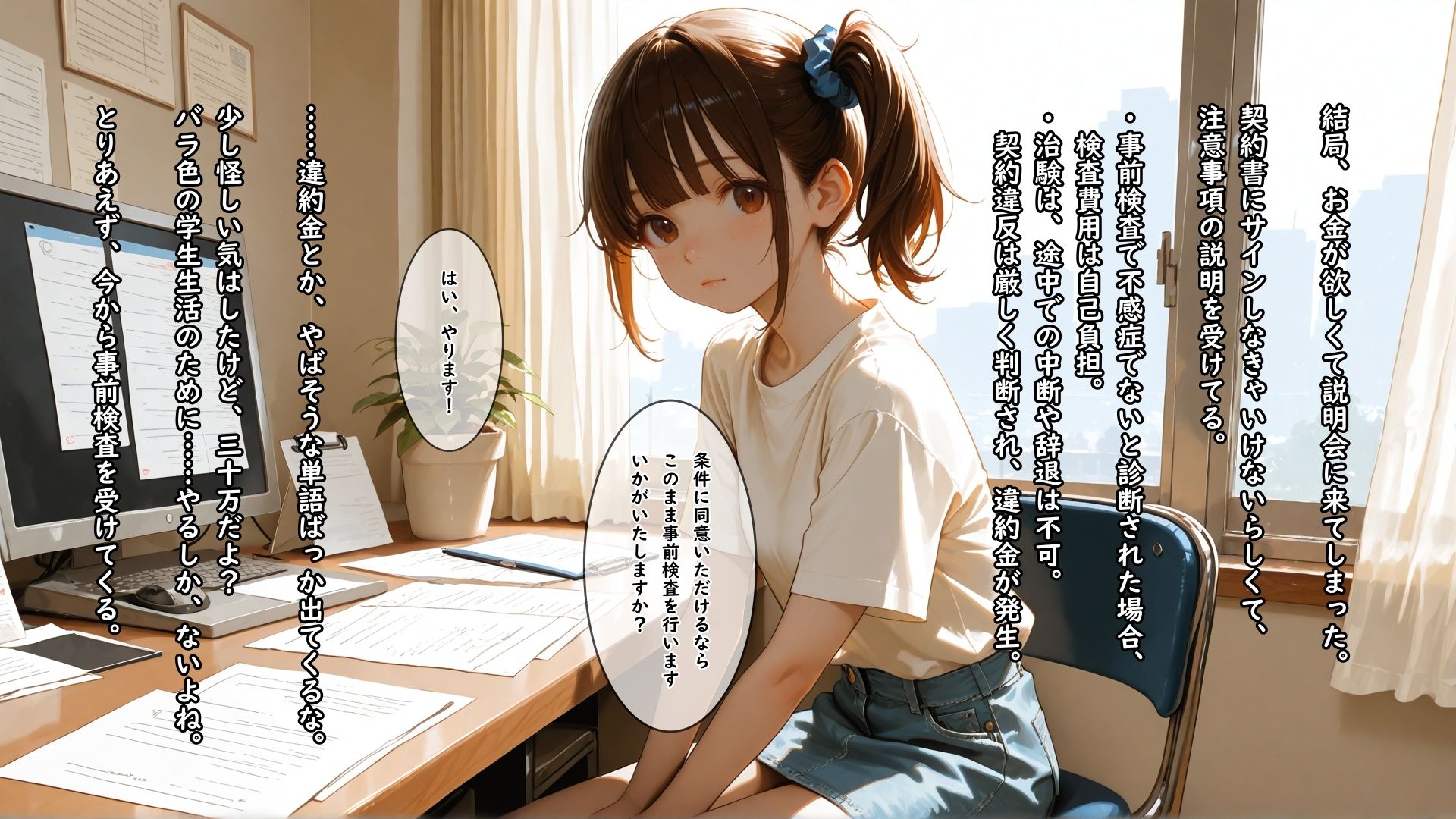 サンプル画像2:高額報酬の治験に応募したら不感症治療用の触手で快楽漬けにされて何回イってもやめてもらえない女の子(恥ずかしい姿で何度も絶頂する少女たち) [d_655137]