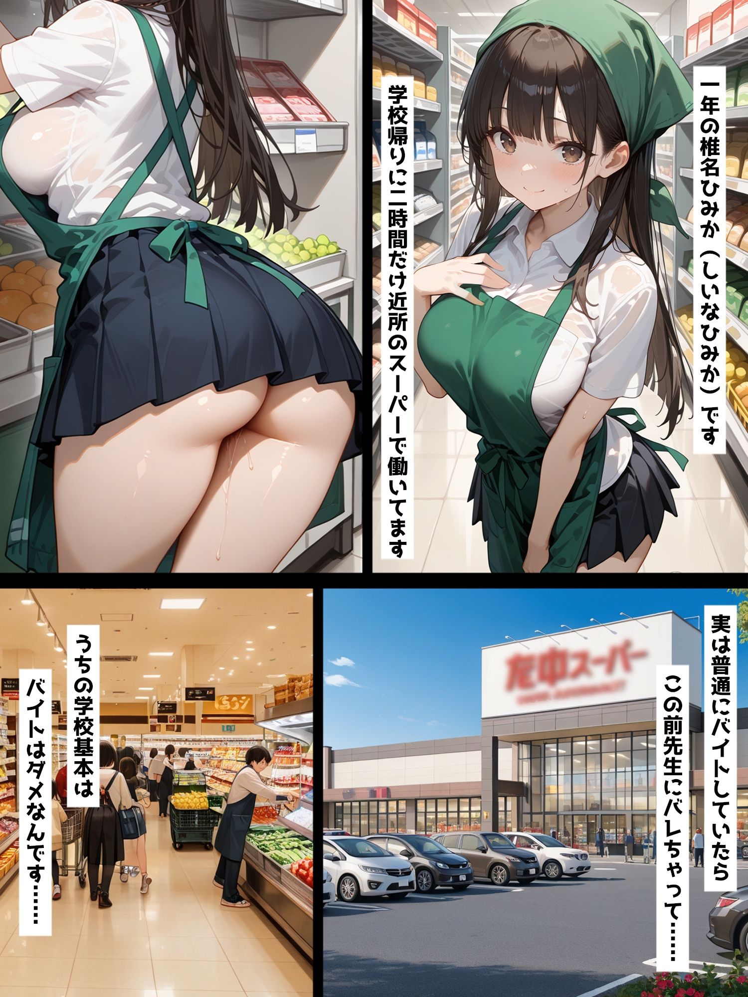 サンプル画像1:性教育学園X やりまくり！全裸バイト スーパー店員編 vol.42【セリフ入有】(彗星レコード) [d_655222]