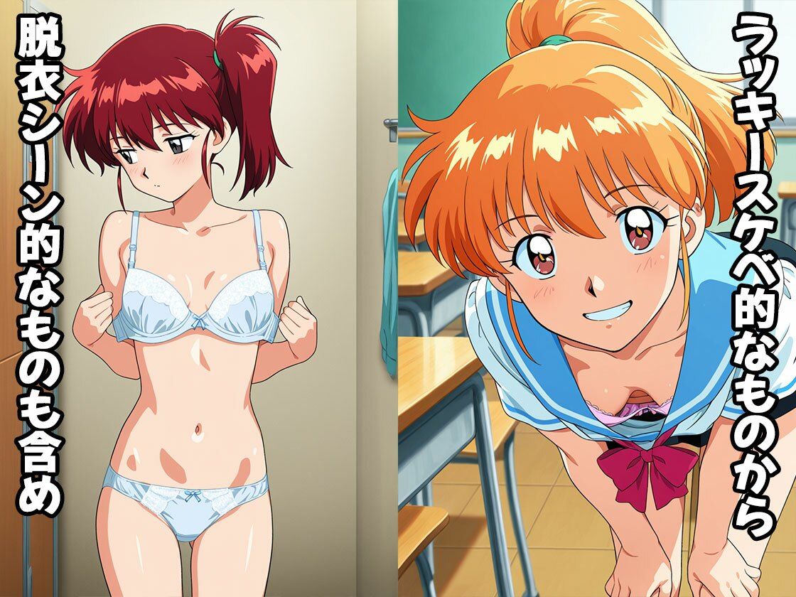 サンプル画像2:レトロ学園系エロゲ風画像集（CG100枚）(ふぇちずむ) [d_655235]