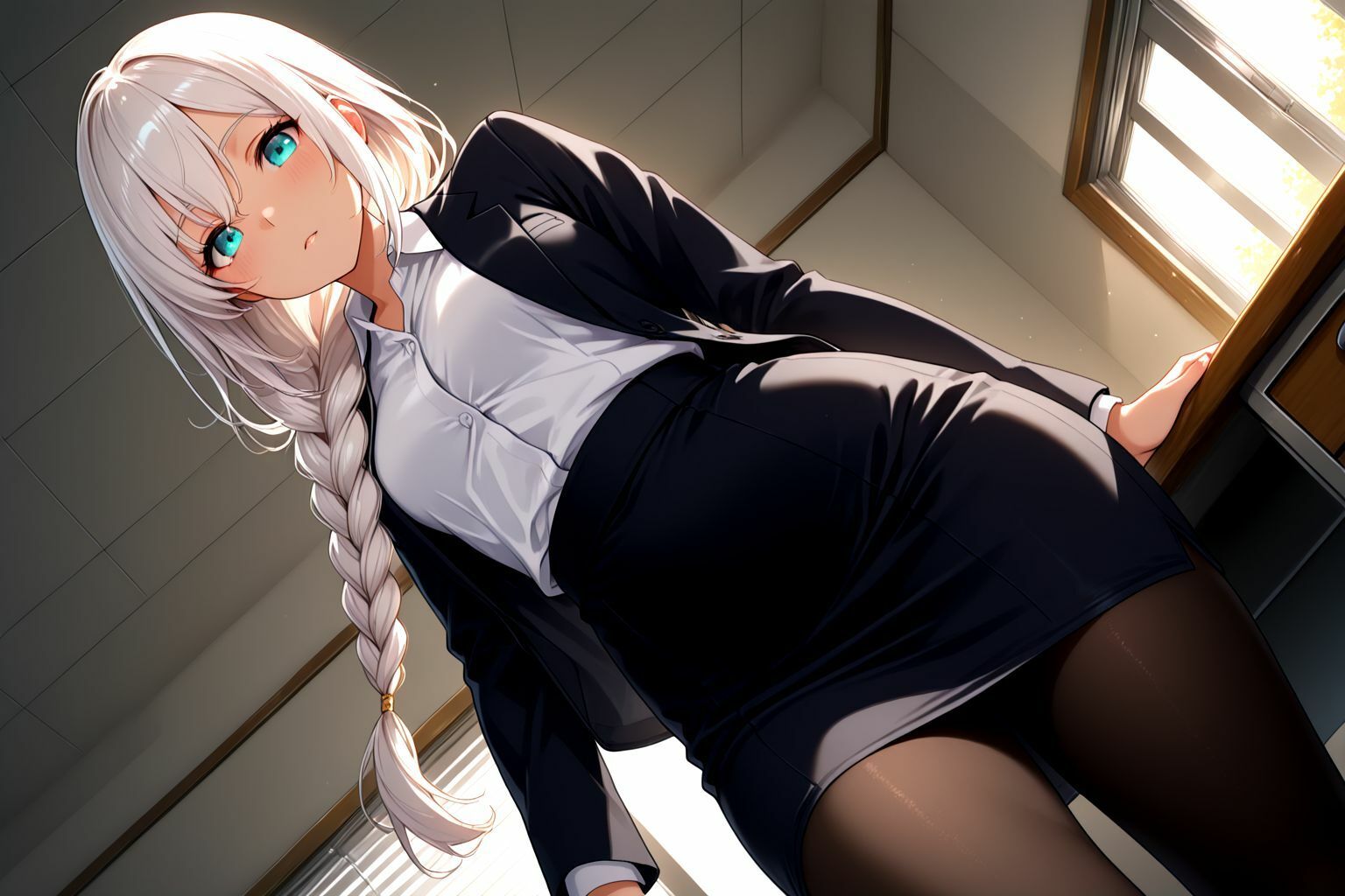 サンプル画像2:クールな先輩しおりさんと付き合ってますが、ベッドの上だと別人すぎる(甘々) [d_655495]