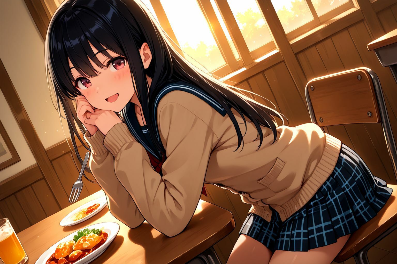 サンプル画像2:ひよりの放課後。優等生の息抜きパパ活タイム(甘々) [d_655520]