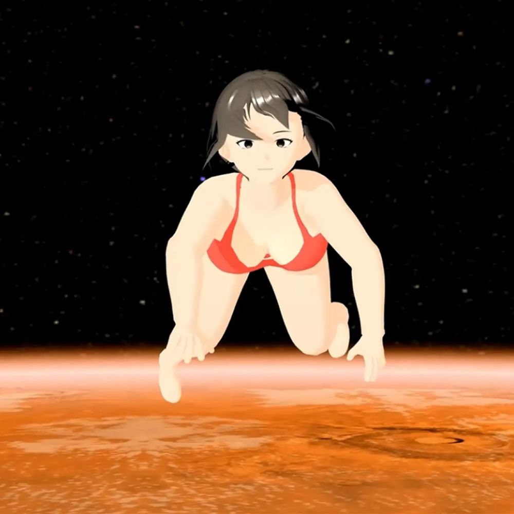 宇宙グラビア  無重力で暴れるHカップおっぱい  小津りさ 画像1