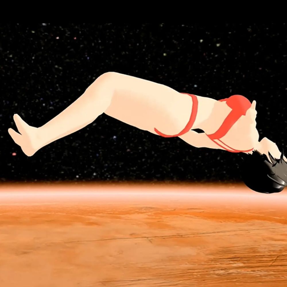 サンプル画像2:宇宙グラビア  無重力で暴れるHカップおっぱい  小津りさ(ウォブディー) [d_655595]