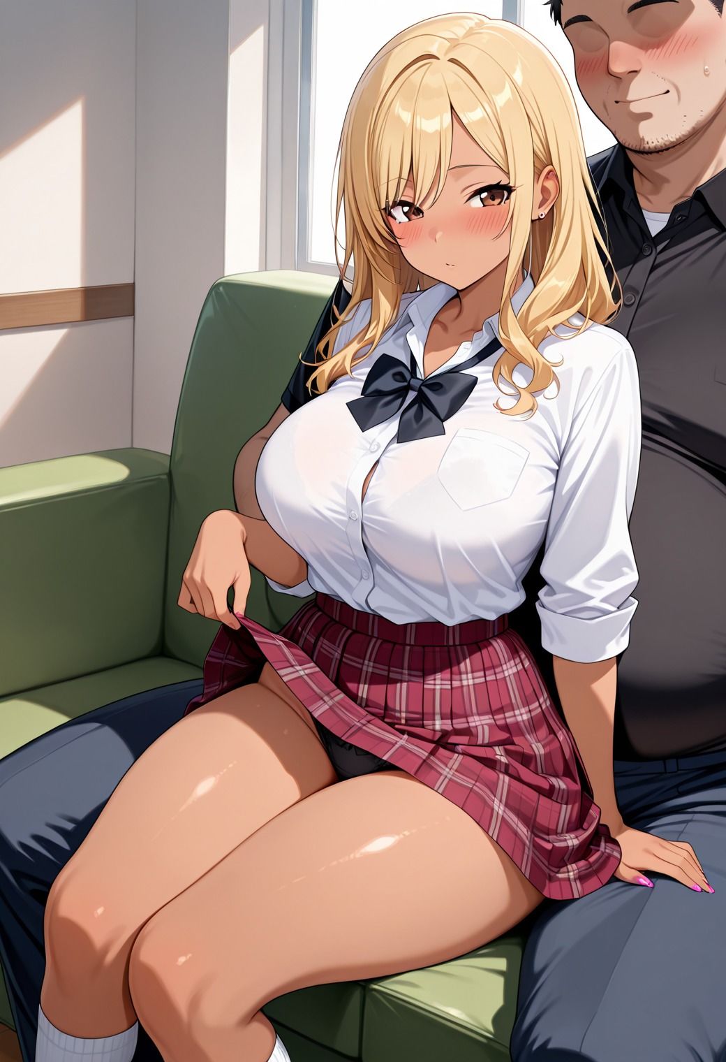 きもおじチンポに雌堕ち 犯●れ孕む爆乳ギャル 画像1