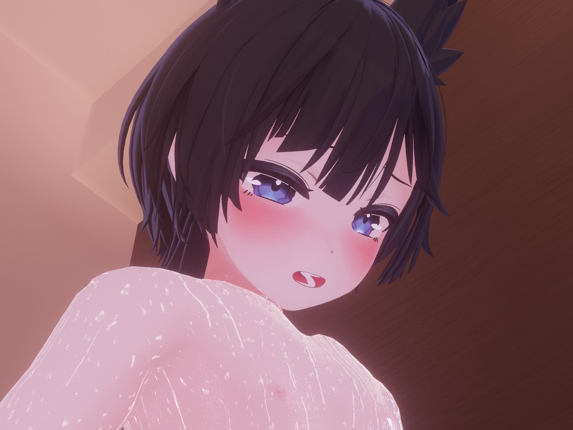 白髪けもみみ巨乳お姉さんにあまあま手つなぎフェラされちゃう動画_3