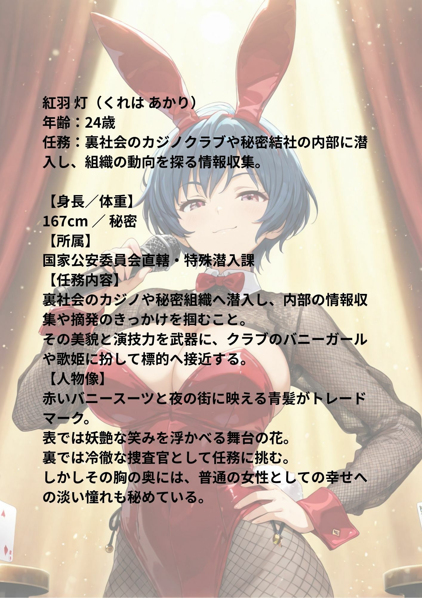 潜入捜査官:紅羽 灯 ― 捕縛の舞台で ―