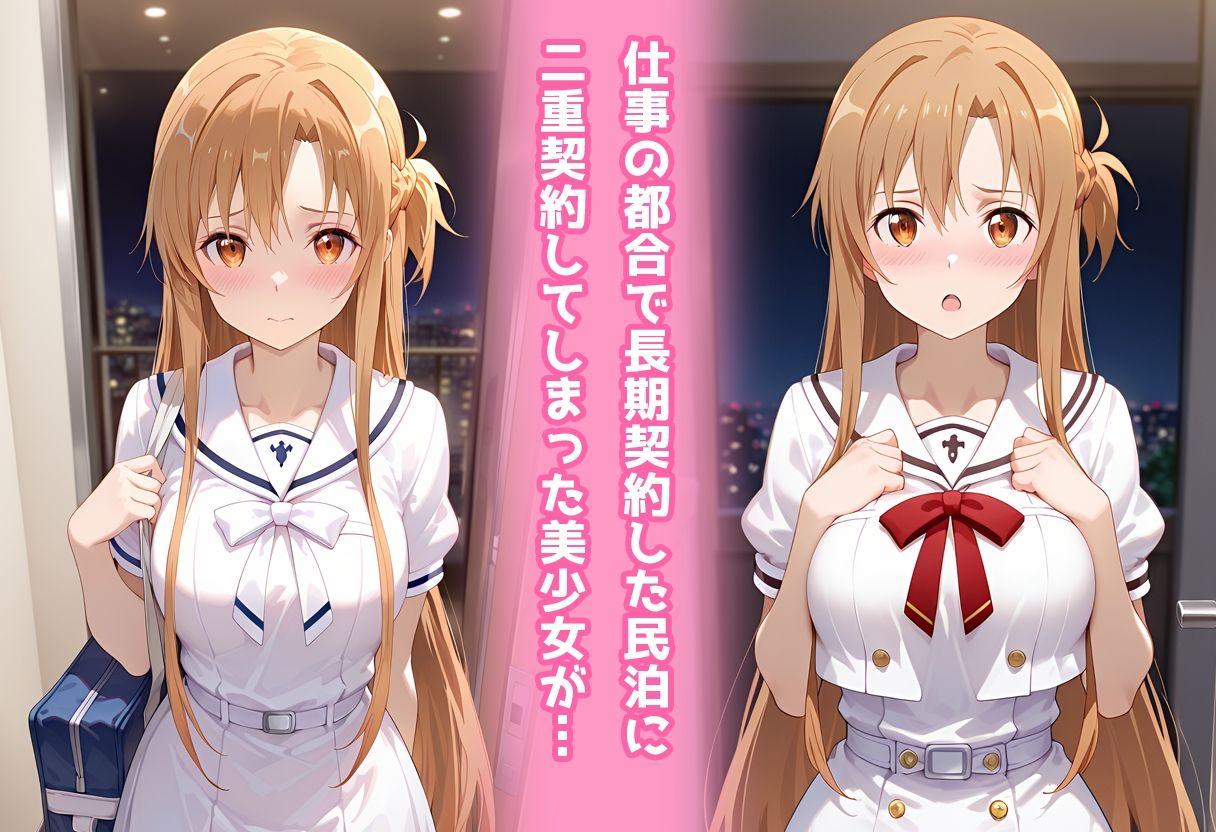 サンプル画像1:民泊トラブル！？…美少女と突然の強●ルームシェア性活 〜アスナ編〜(アイポスラボ) [d_656051]