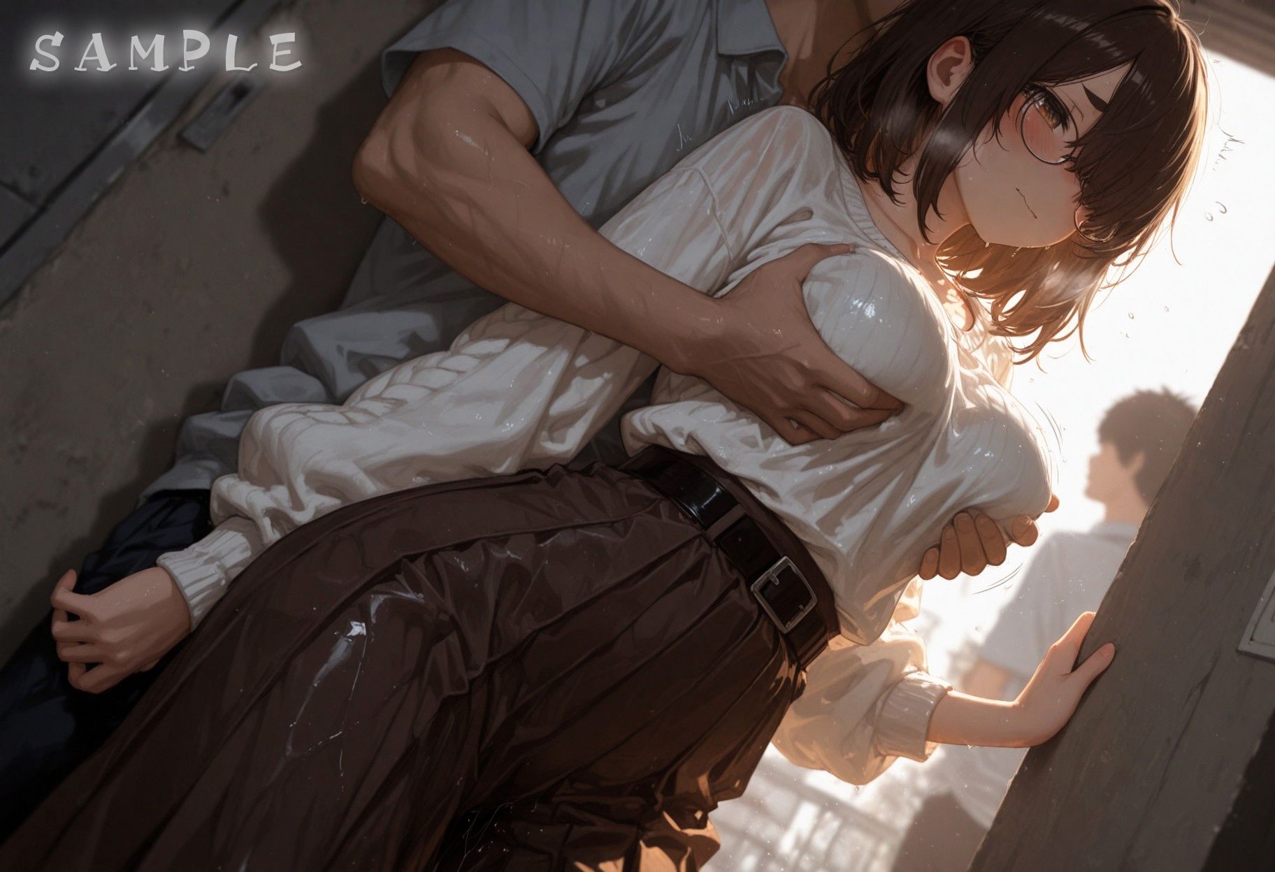 サンプル画像2:大学新入生、爆乳で押しに弱い陰キャだった(どあきゃん！) [d_656083]