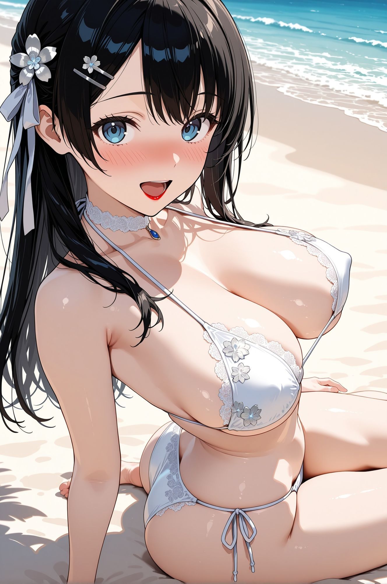 クラス一の美少女が水着グラビアのモデルになってくれるCG集 画像3