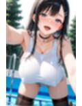 クラス一の美少女が水着グラビアのモデルになってくれるCG集