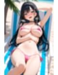 クラス一の美少女が水着グラビアのモデルになってくれるCG集