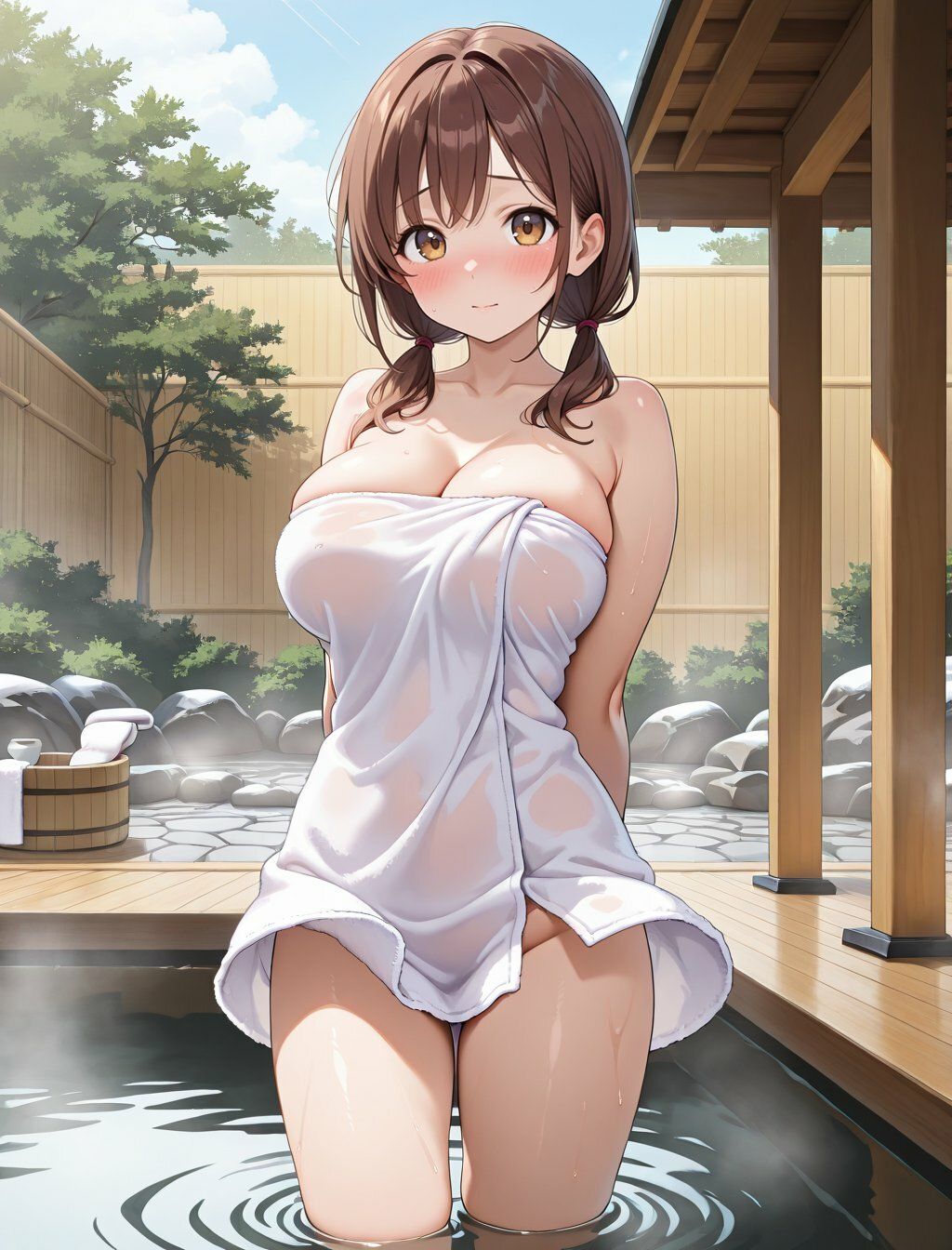 サンプル画像1:昇進の条件は、温泉宿でカラダを差し出すこと(巨乳の園) [d_656230]