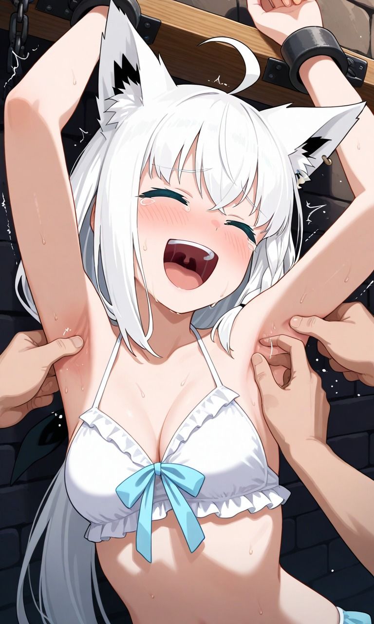 サンプル画像2:白〇フ〇キくすぐり集(AI tickling) [d_656293]