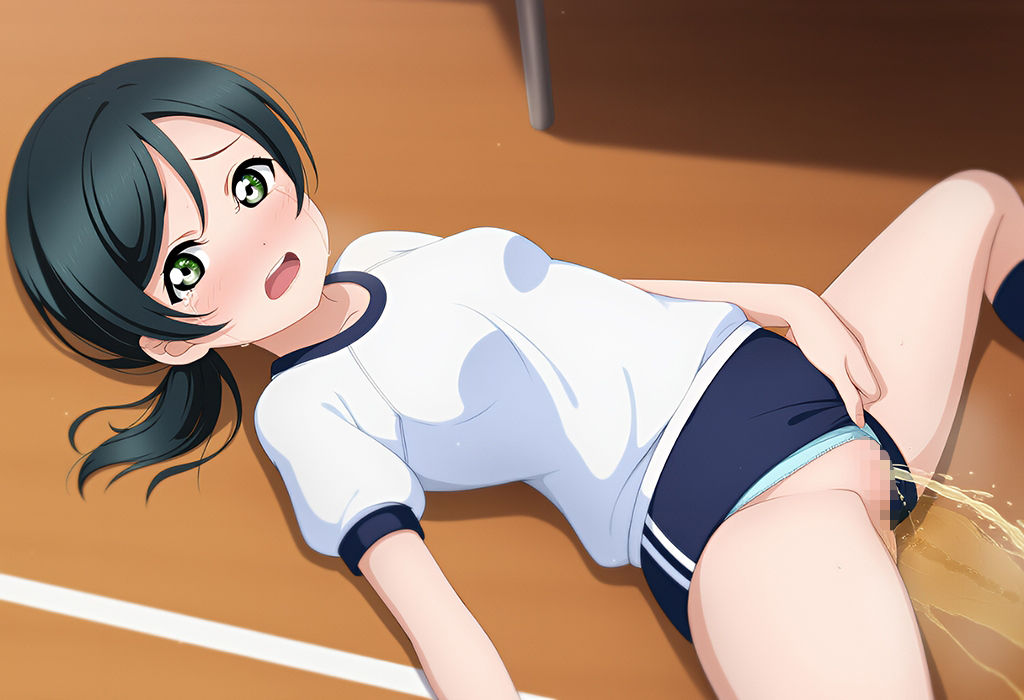 サンプル画像3:とことん濃紺ブルマ おしっこ＆お漏らし編(むらさん) [d_656330]