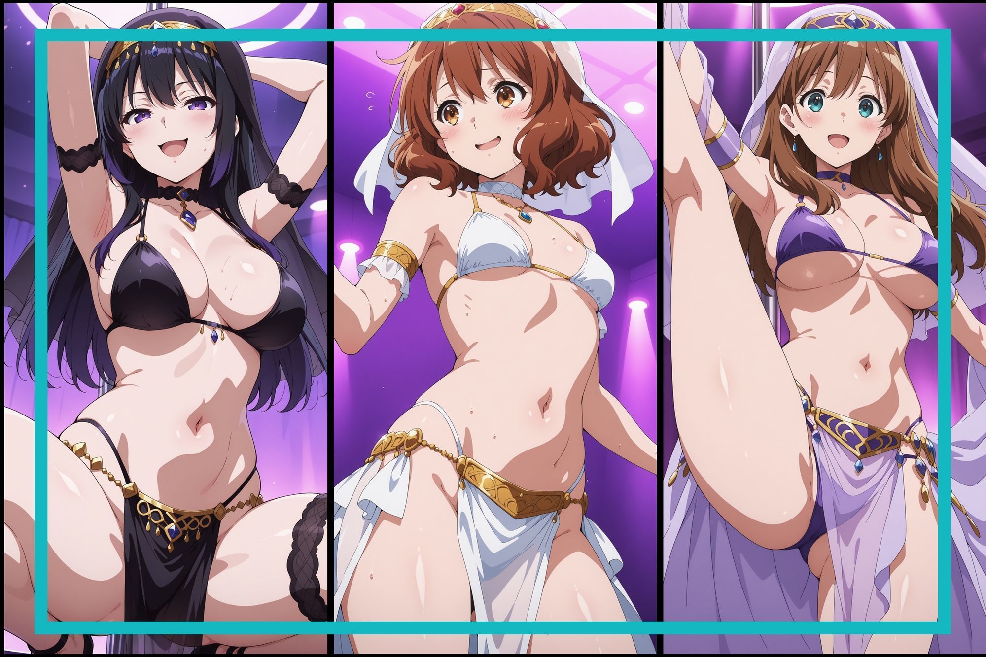 サンプル画像1:ベリーダンサーコスチュームユーフォ(タカーノ) [d_656385]