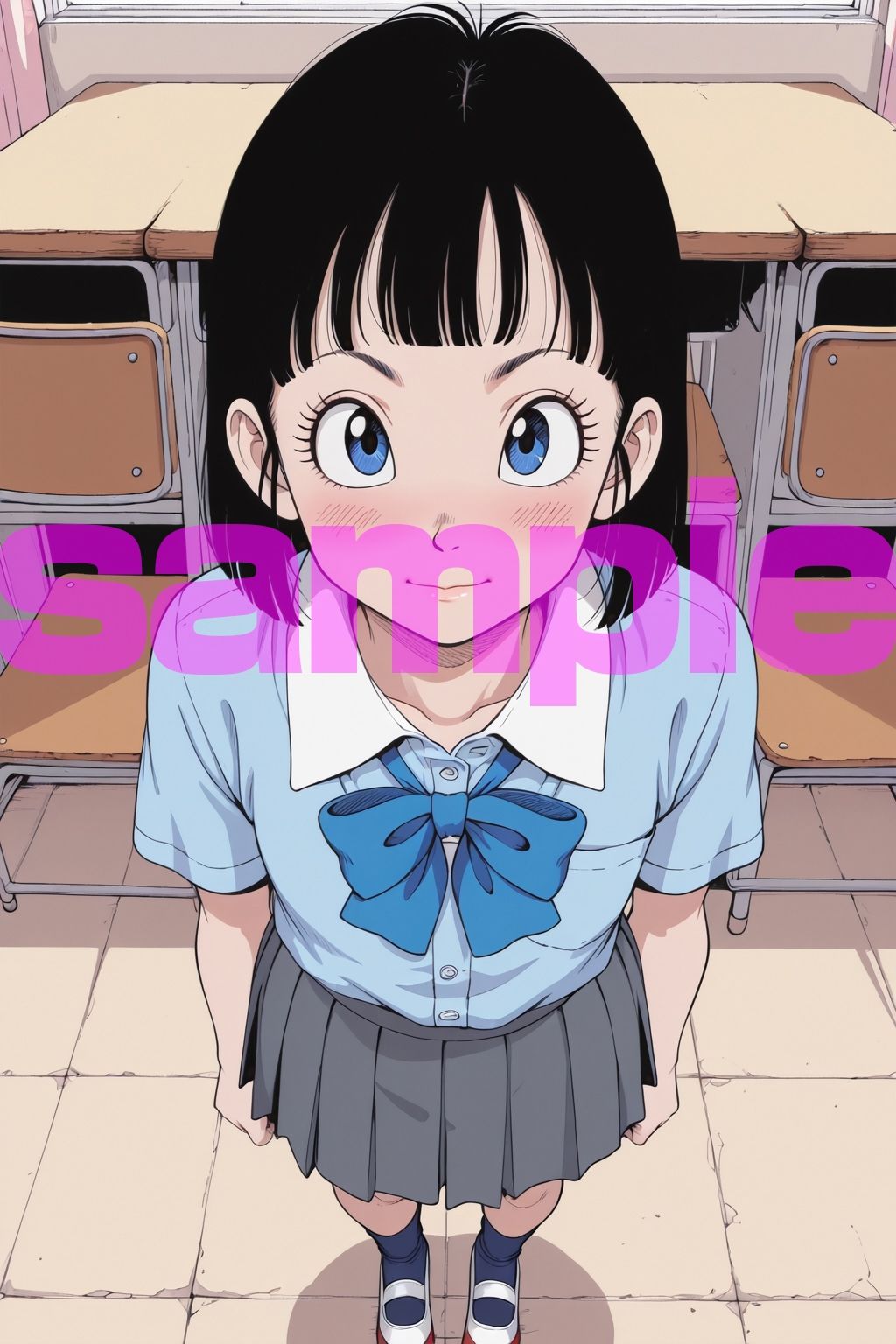 貧乳と紺ソク サンプル画像 2