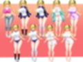 立ち絵素材 制服の女の子 HCGセット3