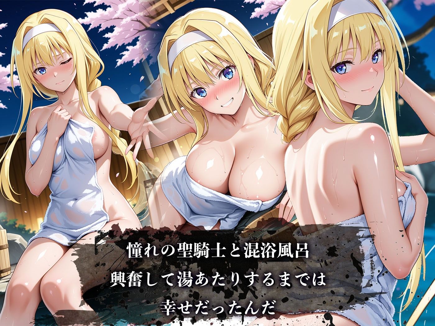 サンプル画像1:【4Kイラスト/500枚】心堕浸食_誰もいないはずの貸切露天風呂で犯●れるア●ス(ヒロイン寝取り堕) [d_656431]