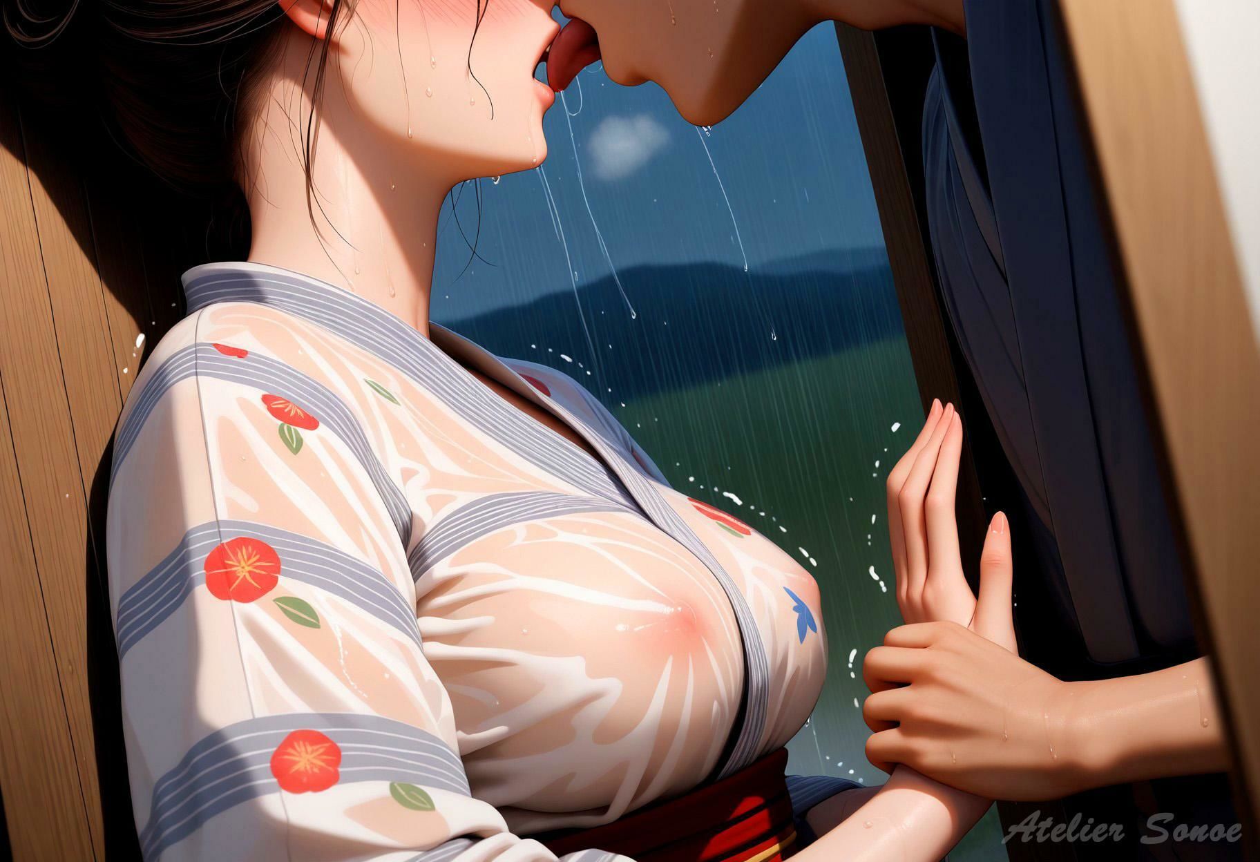 サンプル画像4:浴衣、宵雨に響く── 其ノ参(Atelier Sonoe) [d_656486]