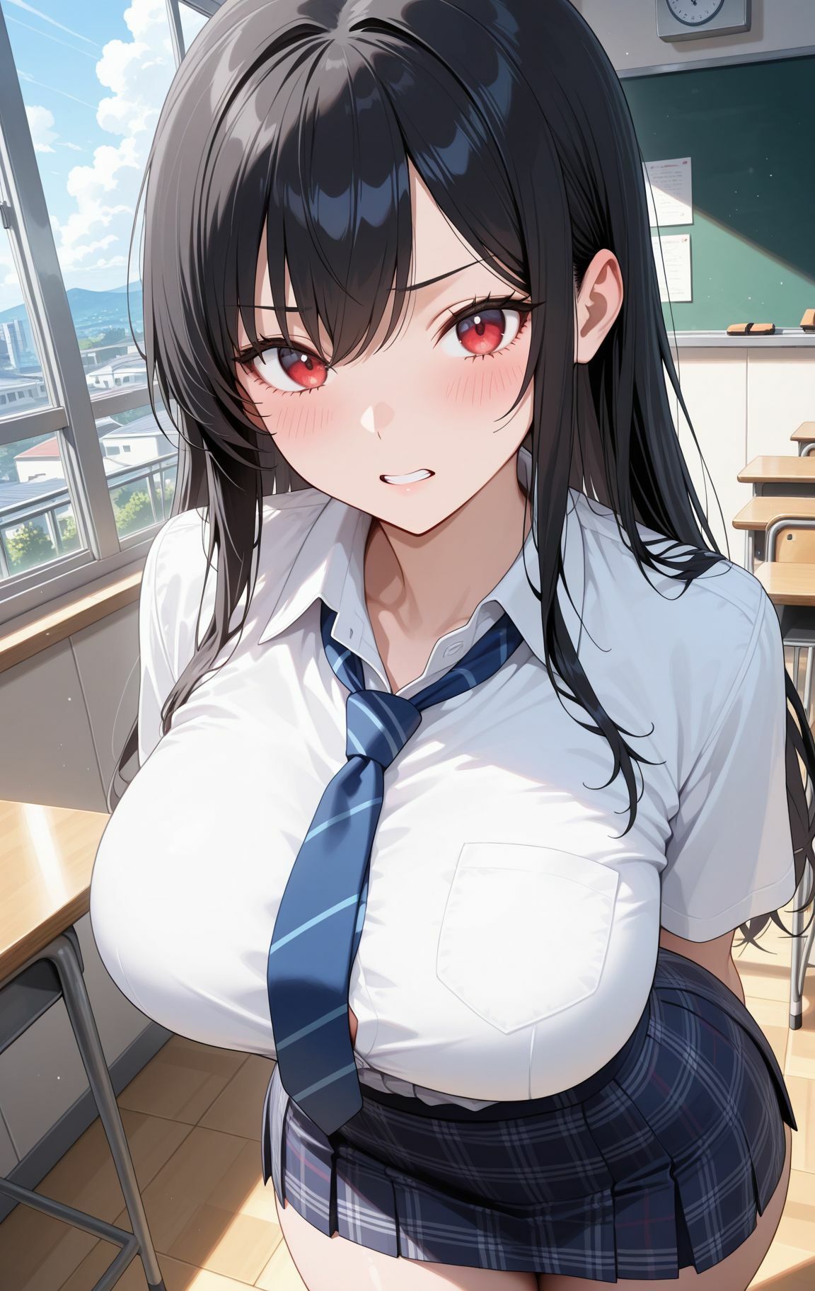 サンプル画像1:女子校生オナホ化計画 〜処女を奪われた爆乳生徒会長編〜(ドスケベ戦隊) [d_656619]