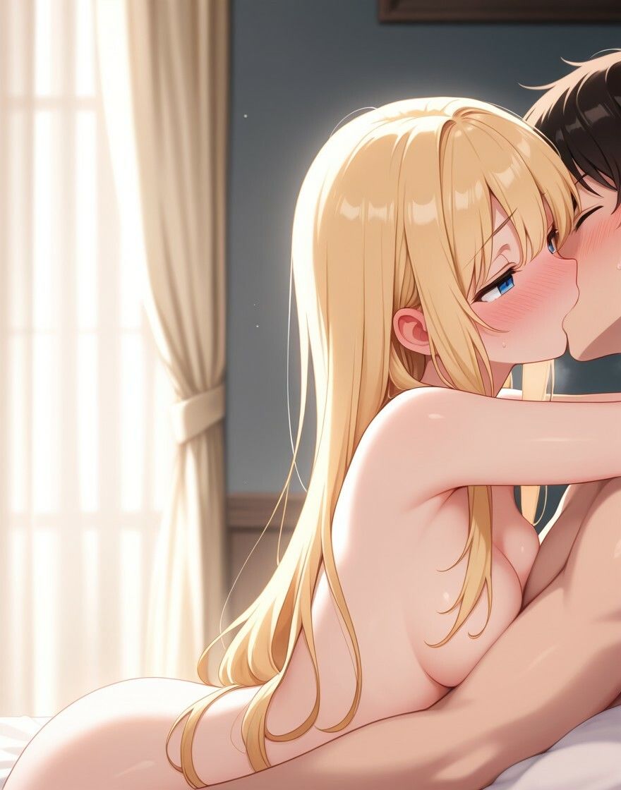 金髪美女生徒のノーブラ誘惑に理性ふきとび! 画像8