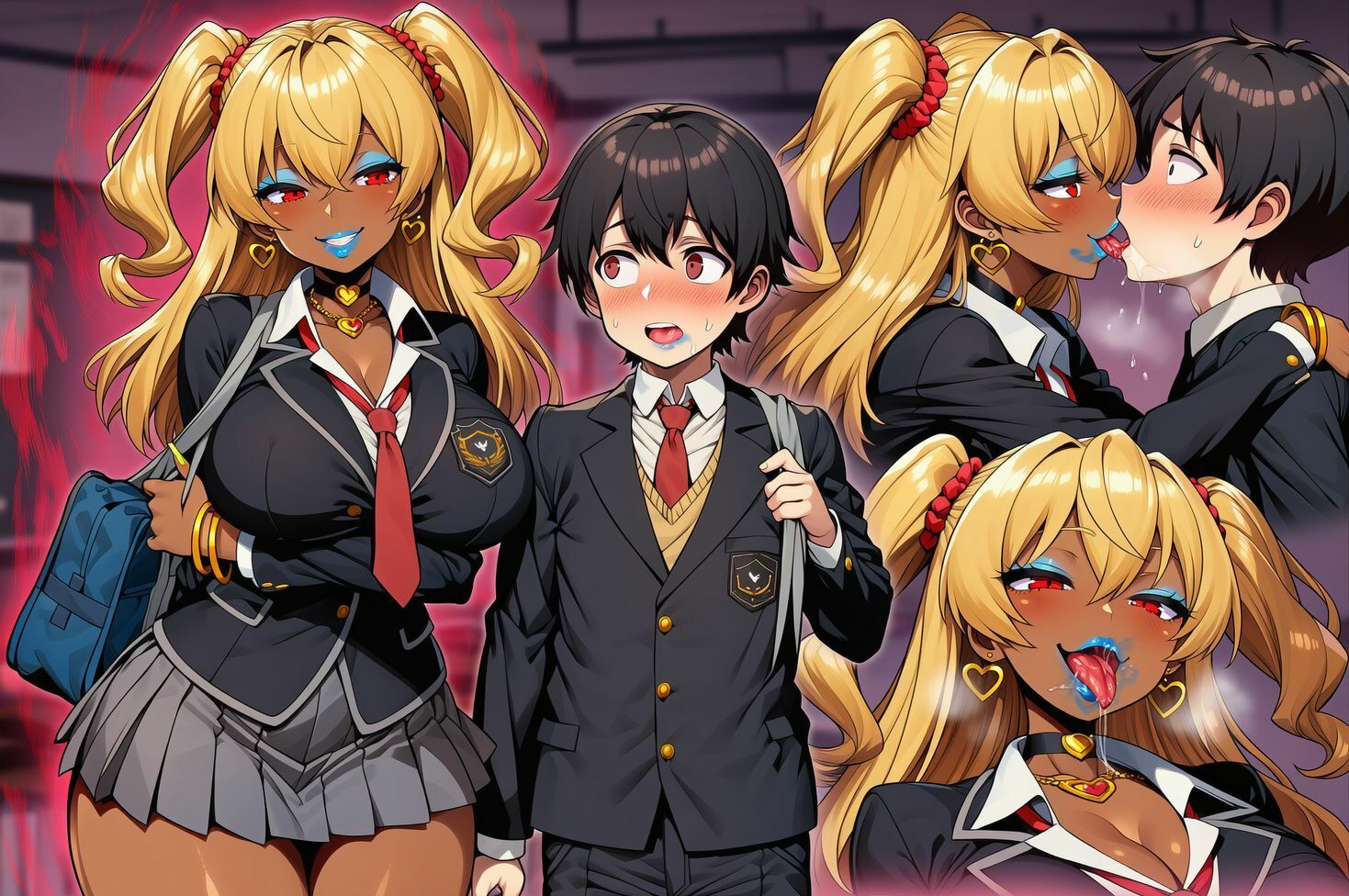 ぼくとわたしと〜黒ギャルビッチの逆NTRゲーム〜 サンプル画像 3