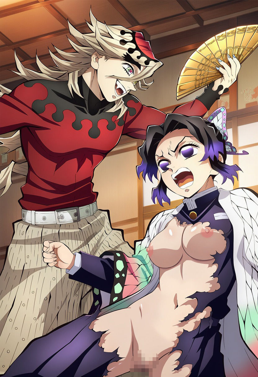 サンプル画像1:胡蝶し〇ぶ敗北セックス集(あまてらすんのAIイラスト屋) [d_656855]