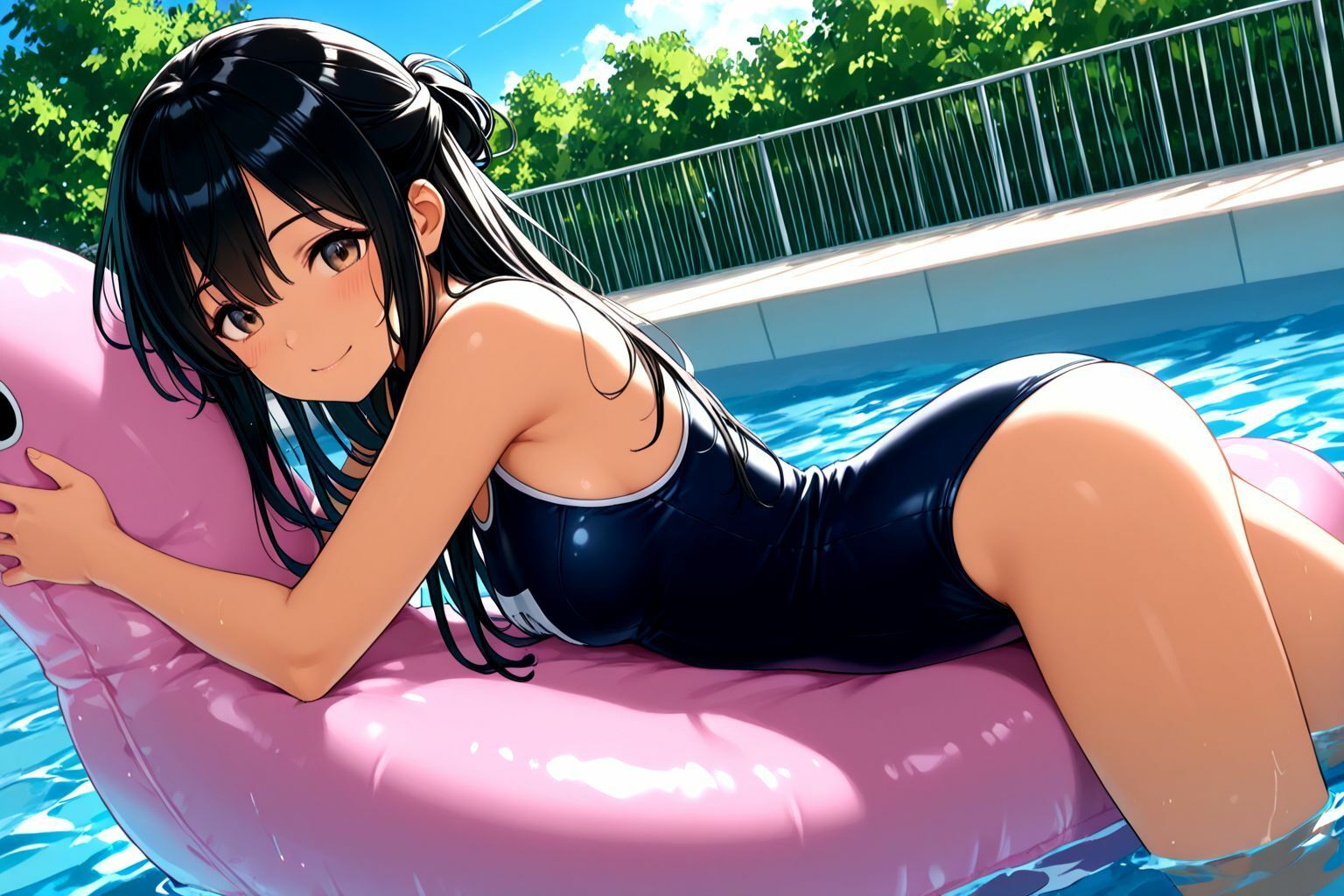 サンプル画像1:すずかさんは断れない！  だってタイム伸びてるもん、、、(甘々) [d_656869]