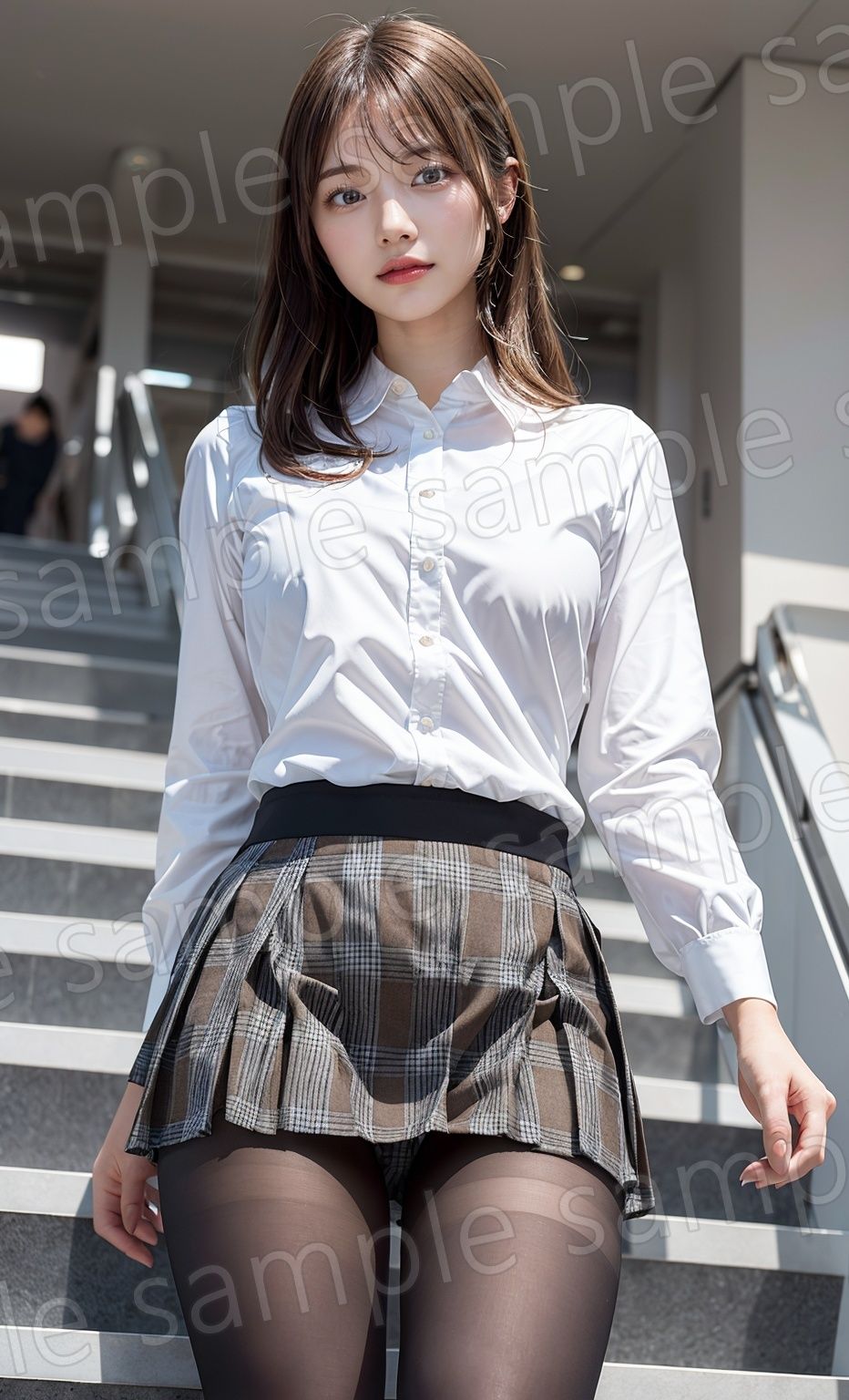 サンプル画像2:AIグラビア vol.05 かわいい彼女の働く姿(りあん) [d_656958]