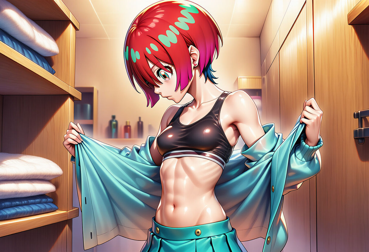 サンプル画像1:マチュと恋人ごっこ 前編(slender) [d_656973]