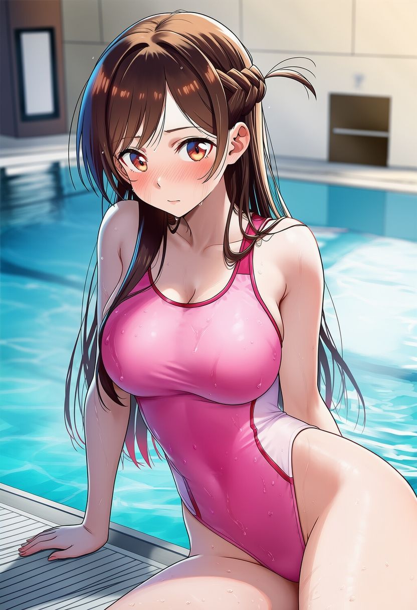 サンプル画像1:レンタル彼女と競泳水着でえっち(美女木ジャンクション) [d_656999]