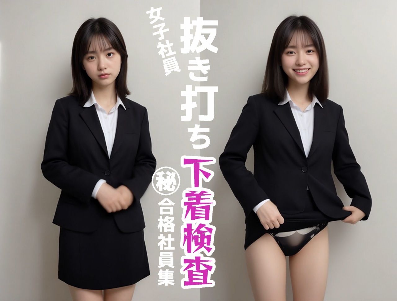 サンプル画像1:【動画  抜き打ち下着検査】スカートをおろして下着を確認する動画(ぽるえち) [d_657056]