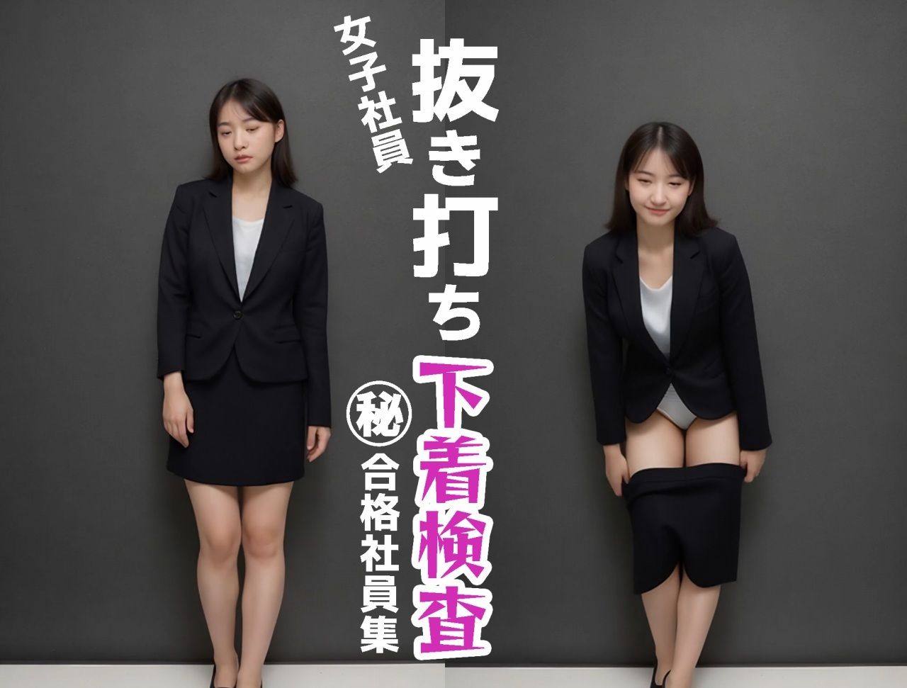 サンプル画像2:【動画  抜き打ち下着検査】スカートをおろして下着を確認する動画(ぽるえち) [d_657056]