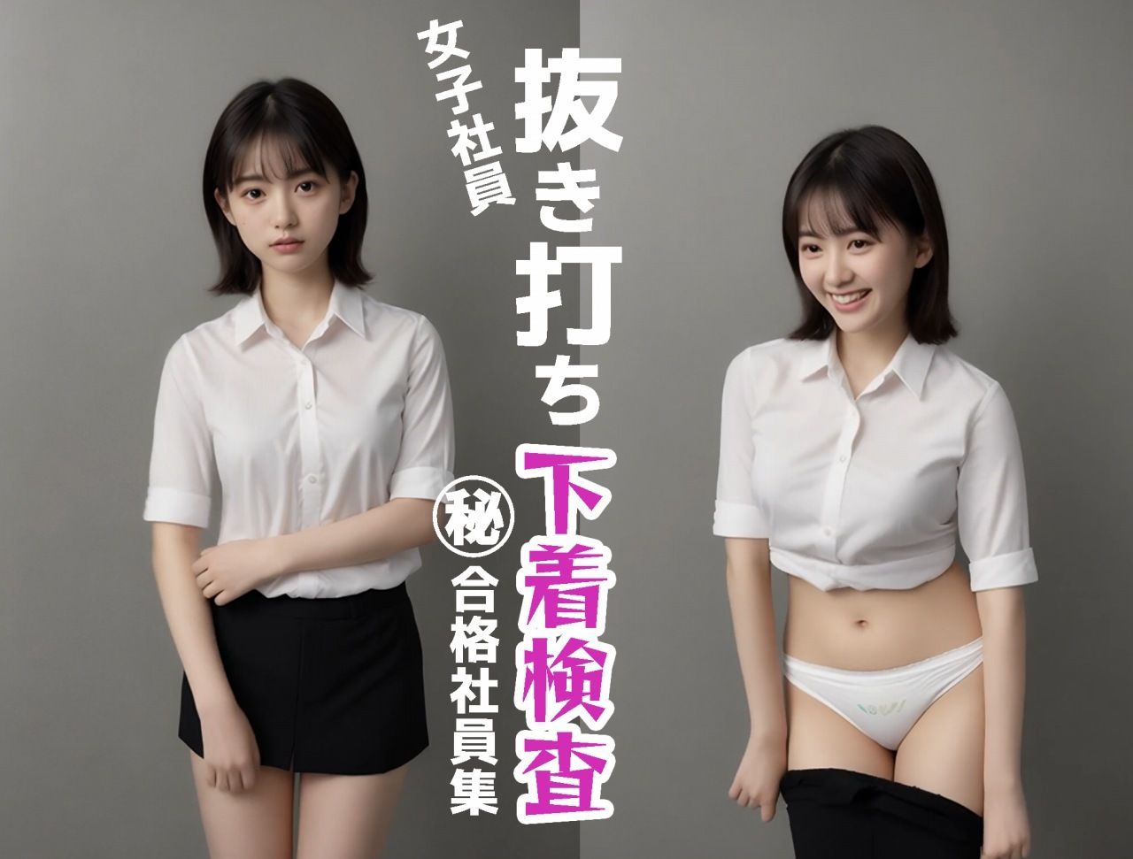 【動画 抜き打ち下着検査】スカートをおろして下着を確認する動画 画像4