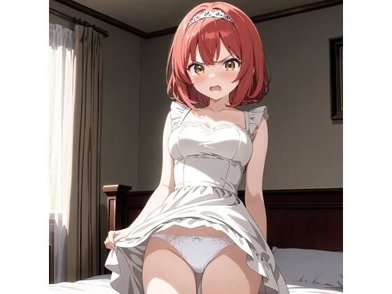 【高解像度】R-18イラスト集  赤髪ショートの王女が弱みを握られて…