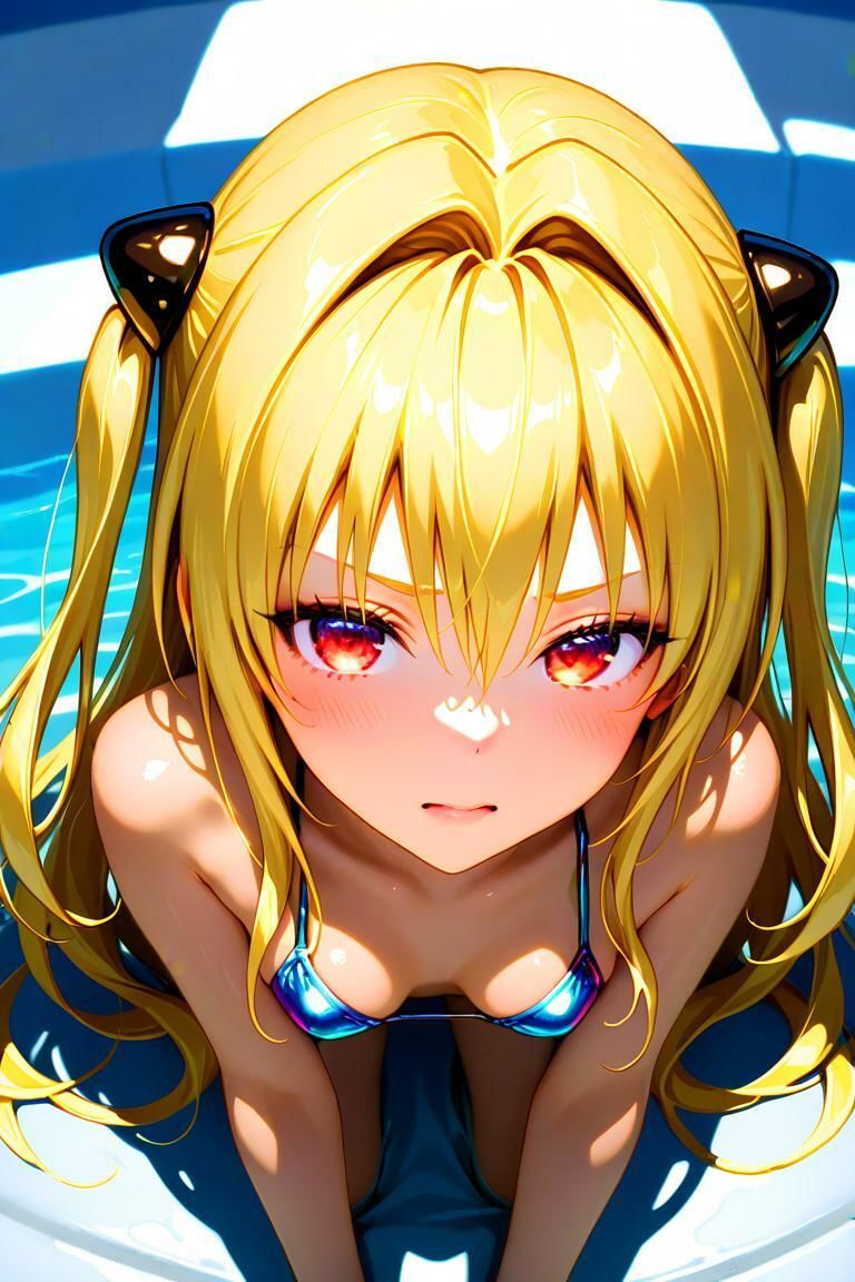 灼熱の砂浜、ビキニ姿であなたを見つめる彼女～金色の闇編～5