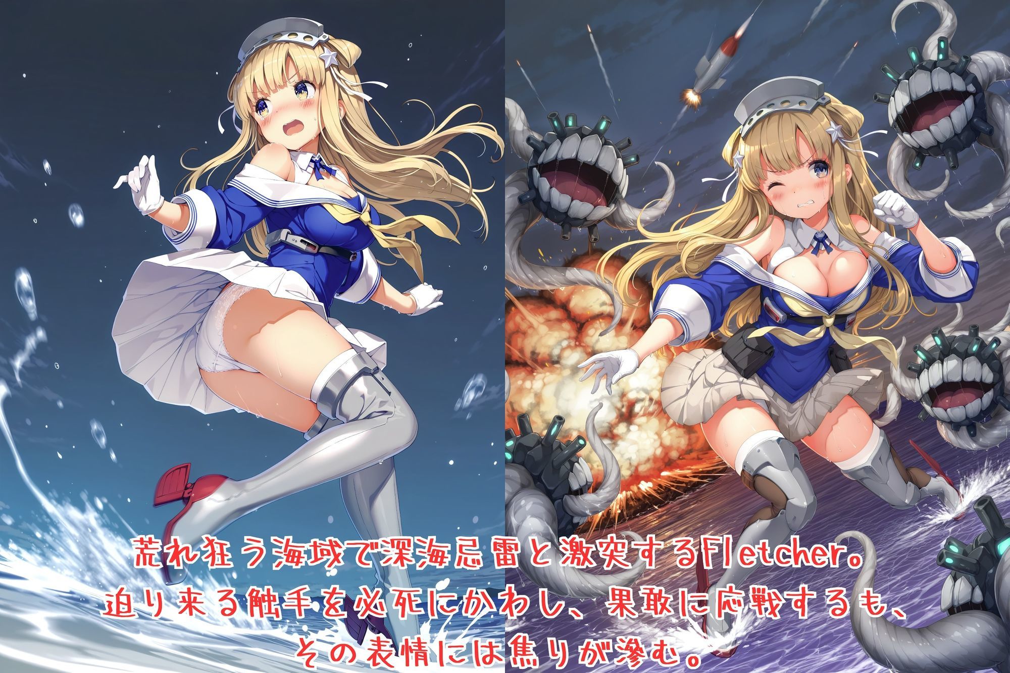 サンプル画像1:Fletcher’s Secret Drill こんなの…訓練じゃ…ない…(絵心あいのAI生成アトリエ) [d_657123]