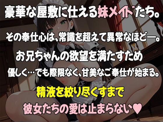 妹たちの’奉仕欲’が異常すぎる 〜メイド編〜 画像1